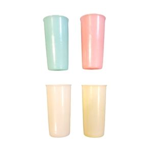Vintage Pastel Tupperware Juice Cups